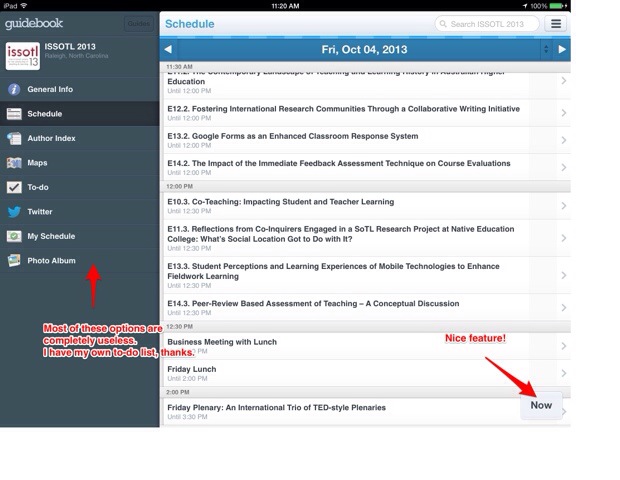 Conference app example
