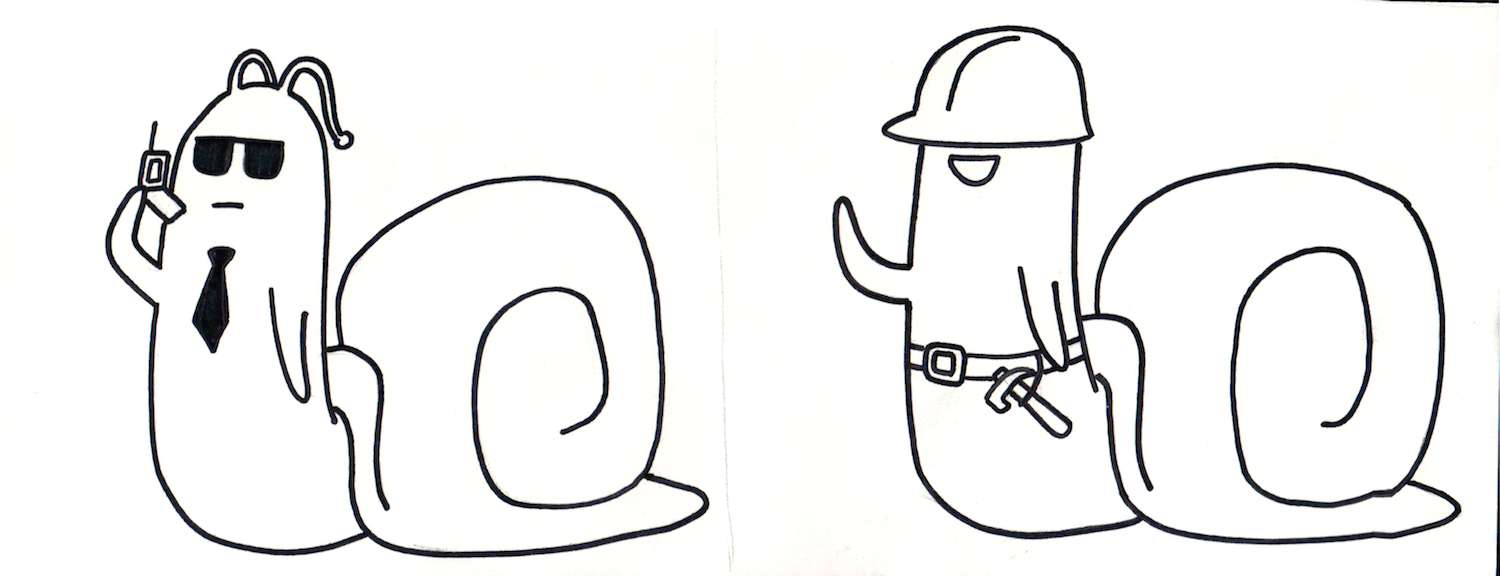 The federal snail and construction snail